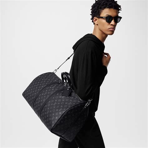 louis vuitton keepall 55 monogram eclipse|louis vuitton 55 duffle bag.